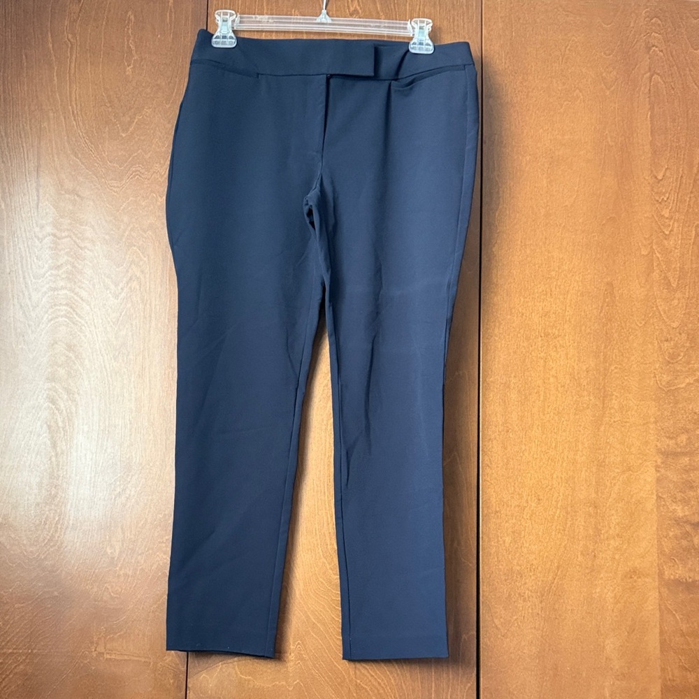 Ann Taylor Modern Sz 12 NWT Navy Pants Ankle Length Ret $94.99